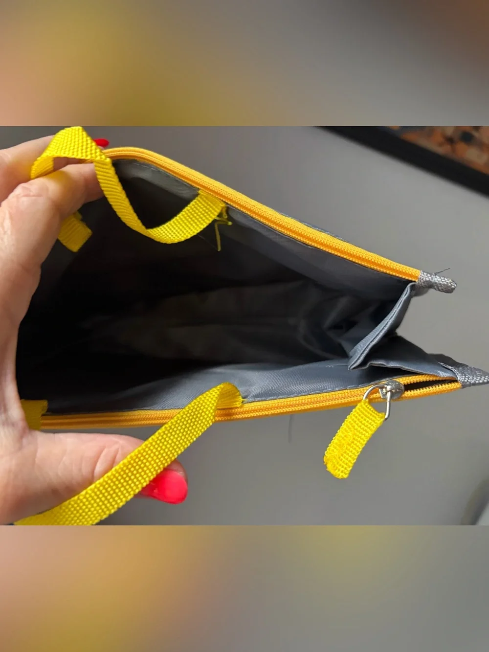 Gray and Yellow Hanging Storage Organizer - Home Storage & Organization